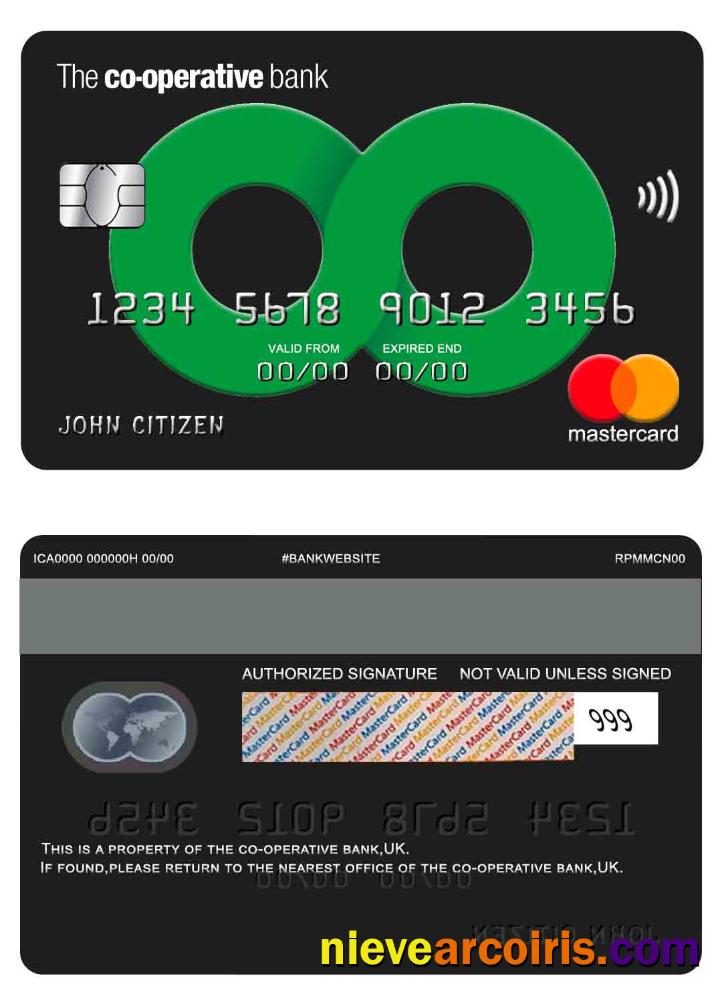 UK The co-operative bank mastercard